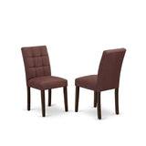 CAAS7-MAH-26 7 Piece Kitchen Dining Table Set Includes A Dinner Table and 6 Burgundy