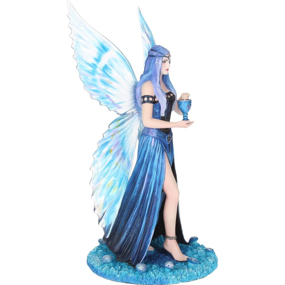 Now Anne Stokes Enchantment Fairy Figurine, Blue, 26cm Blue