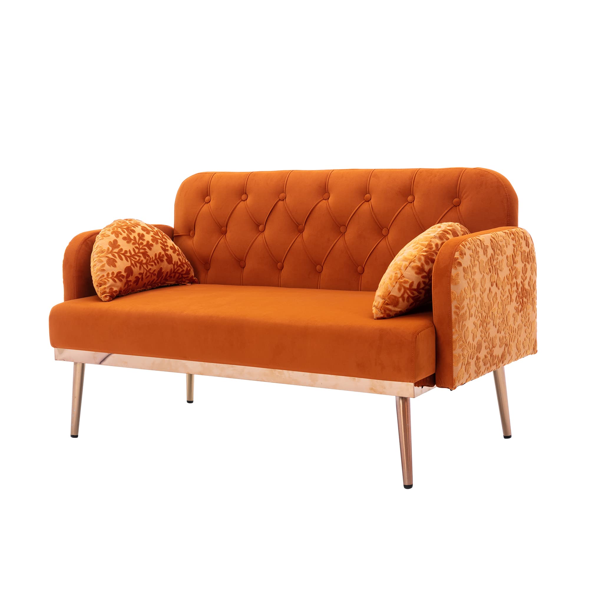 Maximize Space with Modern Velvet Loveseat Sofa, Comfort Design