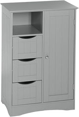Ashland 1-Door, 3-Drawer Floor Cabinet, One Size, White