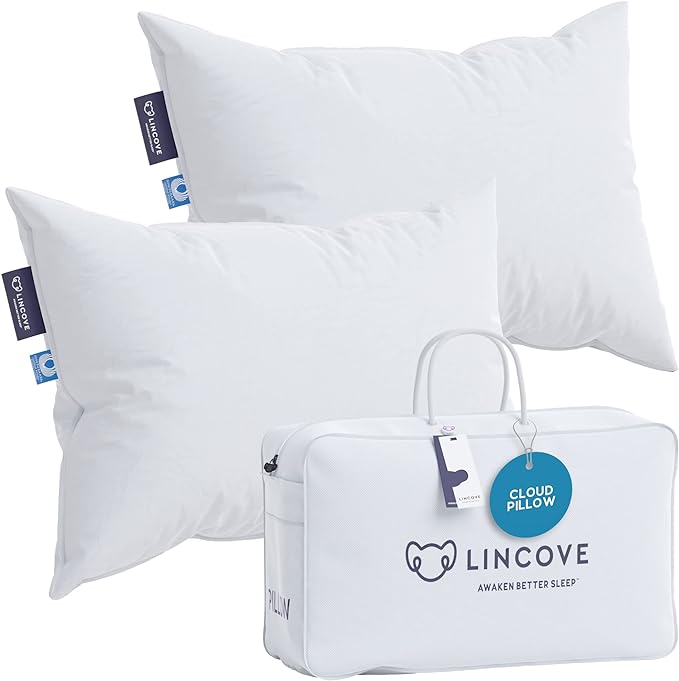 Canadian Down Pillow, White Luxury Sleeping Pillow - 625 Fill Power