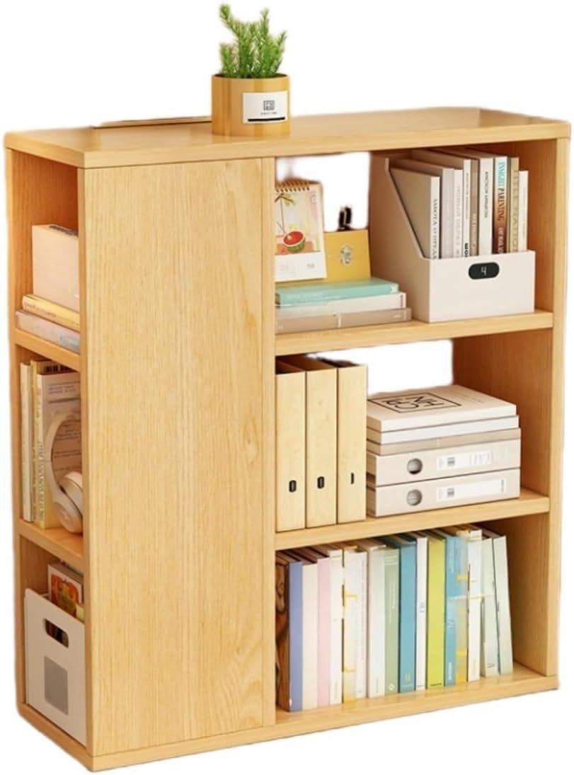 Fghqwert Bay Window Bookcase – Solid Wood Multi-Layer Storage Shelf for Home and Office(23.6 * 9.8 * 32.7in)
