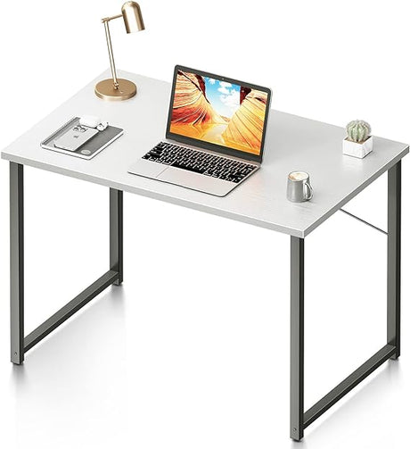 Coleshome 40 Inch Computer Desk, Modern Simple Style Desk for Home Office, Study Student Writing Desk, Vintage