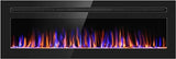 60" Electric Fireplace Inserts, Wall Mounted or Recessed Inserts