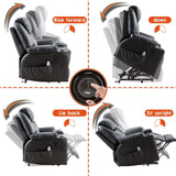 Power Lift Chair Recliner Sofa for Elderly Massage Chair, Adjustable Furniture