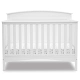 Archer Solid Panel 4-in-1 Convertible Baby Crib - Greenguard Gold Certified, Bianca