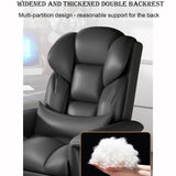 Office Chair, sedentary Comfortable Latex Cushion + 360 ° Rotation + footrest, liftable