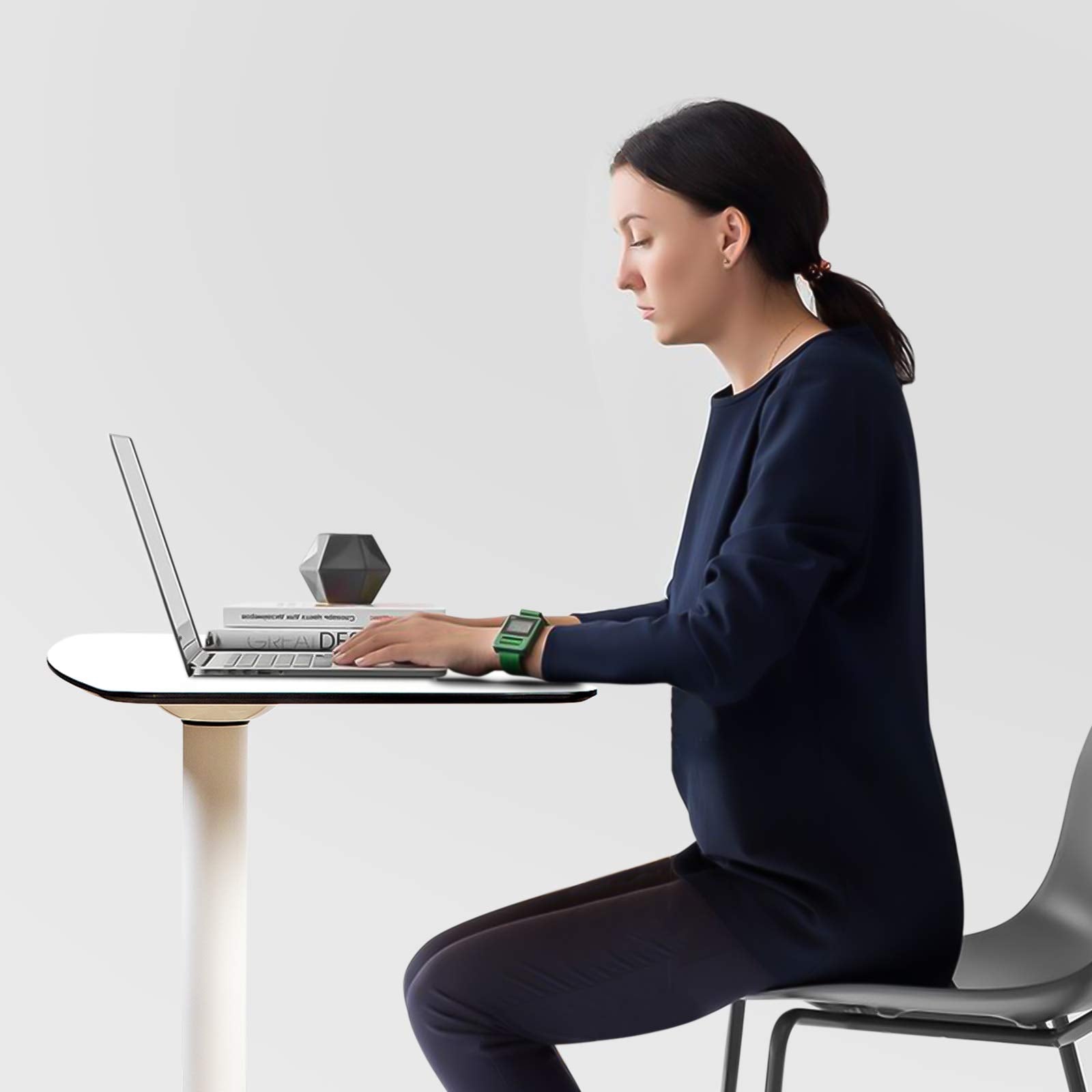 Mobile Standing Desk,Pneumatic Height Adjustable Laptop Desk, Mobile Laptop Desk