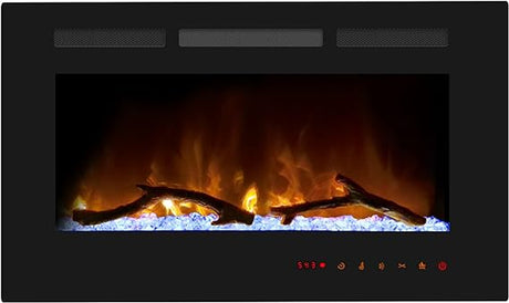 Recessed Fireplace Insert and Wall Mount Fireplace Heater