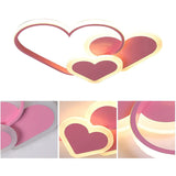 Heart Shaped LED Ceiling Light - Dimmable Kids Room Chandelier