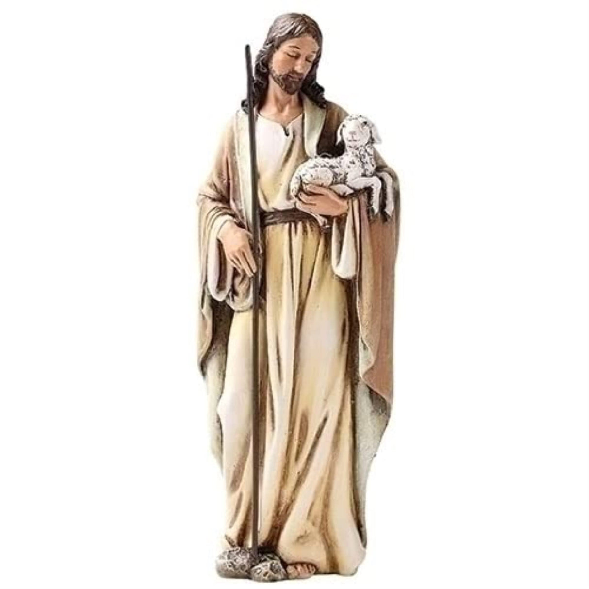 Roman Joseph's Studio Inc., Renaissance Collection, Holy Statue Figurine, 6.25" H Good Shepherd Figure, Religious Figure, Religious Décor, (2.38 x 1.75 x 6.25 Inches)