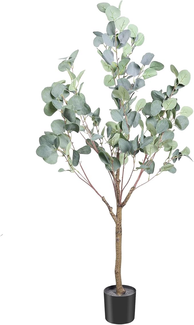 Artificial Eucalyptus Tree, 6FT Tall Faux Eucalyptus Tree