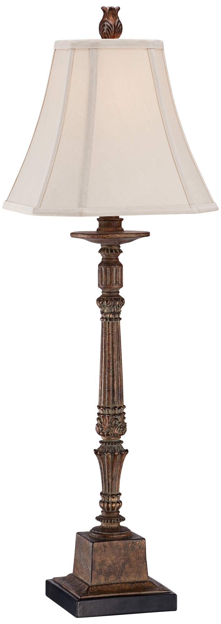 Thornewood 35 1/2" Tall Large Traditional End Table Lamp Brown Finish Single