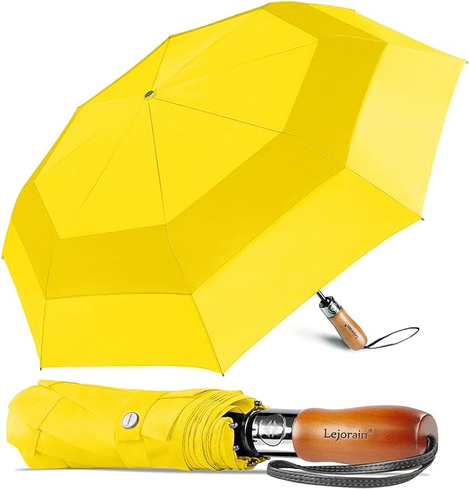 Large Compact Golf Umbrella - 54inch Oversized Auto Open Close Folding Golf Umbrella