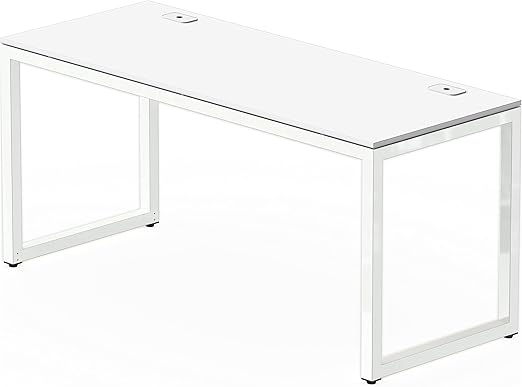Home Office 55"x60" Large L Shaped Corner Desk, Oak