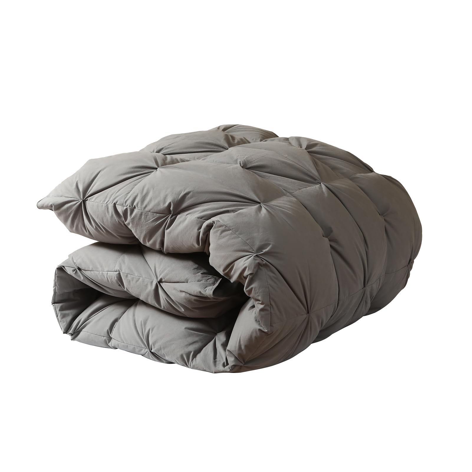 850 Fill-Power Luxury Twisted Flower Feather Down Comforter Queen Size Duvet Insert