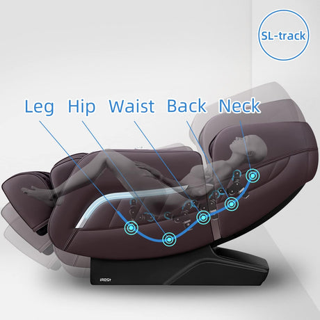 Massage Chair, Full Body Zero Gravity Recliner with AI Voice Control