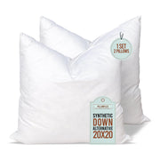 Synthetic Down Pillow Insert - 20x26 Down Alternative Pillow, Ultra Soft Standard Bed Sleeping Pillow