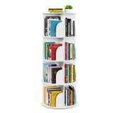 4 Tier Rotating Bookshelf Tower, Spinning Bookcase Lazy Susan,