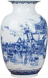 Classic Ancient Blue and White Porcelain Vase, Jingdezhen Chinese Style Decorative