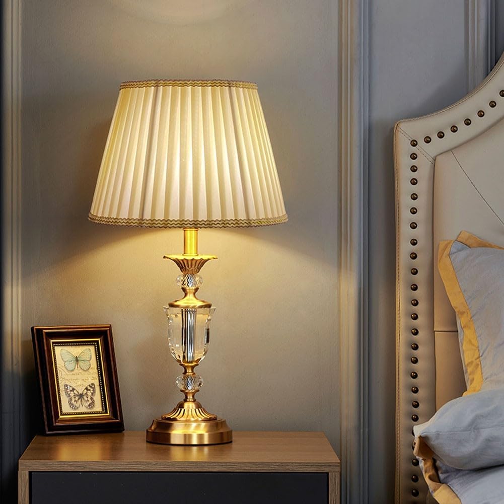 Classic Brass Desk Lamps for Home Office All Copper Bedroom Bedside Table lamp