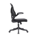 Mesh Task Office Chair with Flip Up Arms. Color: Black, Mid-Back