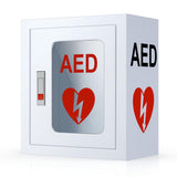 Cabinet Wall Mounted, Metal Steel Plate AED Defibrillator Cabinet with Snap Lock