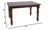 Andrews 60" Rectangular Extendable Butterfly Leaf Wood Dining Table, 2 Size Expandable,