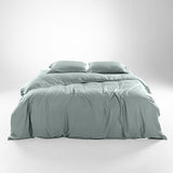 Luxury 100% Lyocell Eucalyptus Duvet Cover Set King Size, Tencel 3PC Vegan Bedding Set