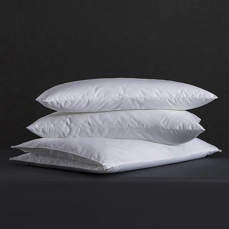 Layer Goose Feather Pillow,Assemblable Bed Pillow,100% Soft Cotton Cover,Good for Side