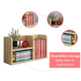 Bookshelf,Solid Wood Multi-Purpose Table Top, Large Space Independent Bookshelf, Small Rack for Student Storage
