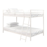 Junior Twin over Twin Bunk Bed, Space-Saving Design, Metal Frame