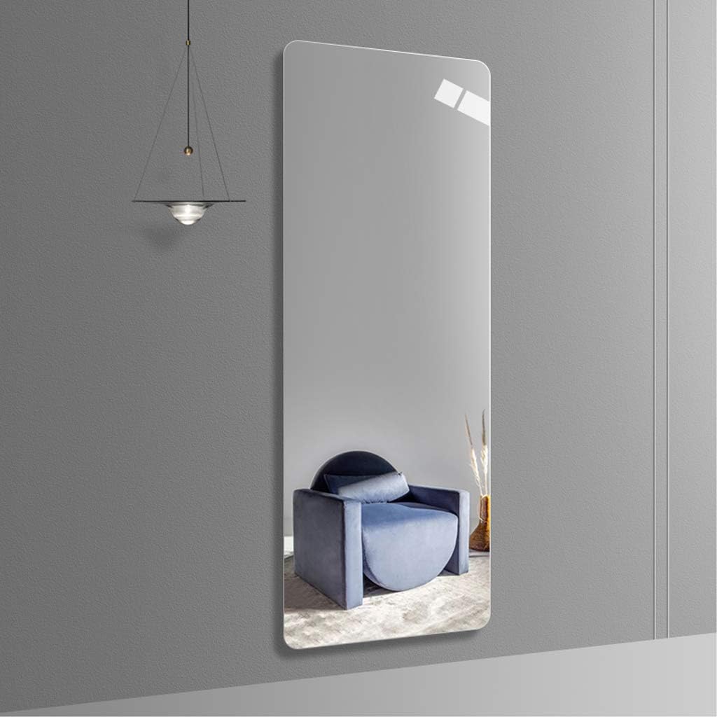 Frameless Dressing Mirror, Wall-Mounted Full-Length Mirror for Living Room