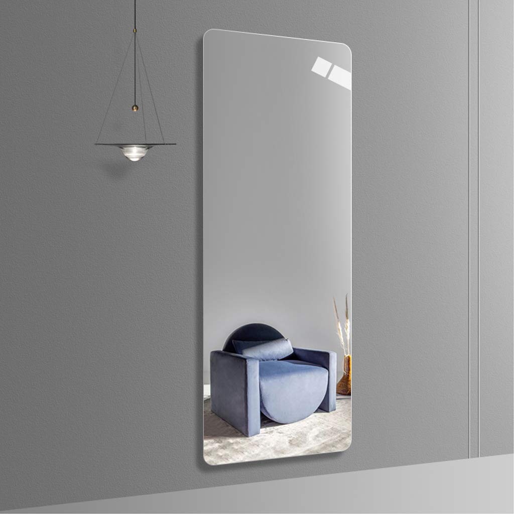 Frameless Dressing Mirror, Wall-Mounted Full-Length Mirror for Living Room