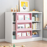 Closed Back Bookshelf Child Room Bookcase Children's Bookshelf Floor-to-ceiling Short Bookcase