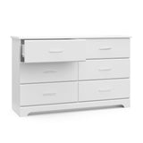 Brookside 6 Drawer Double Dresser (White) – GREENGUARD Gold Certified, Dresser