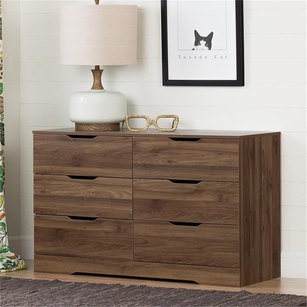 5 Drawers Dresser for Bedroom, 44 Inches Tall Modern Bedroom Dressers, Chest of Drawers for Bedroom, Fluted Dresser for Closet Organizer for Living Room, Hallway, Entryway(Sunwashed Ash Oak, 2 Pieces)