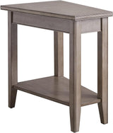 10502-GR Laurent Recliner Wedge Table with Shelf