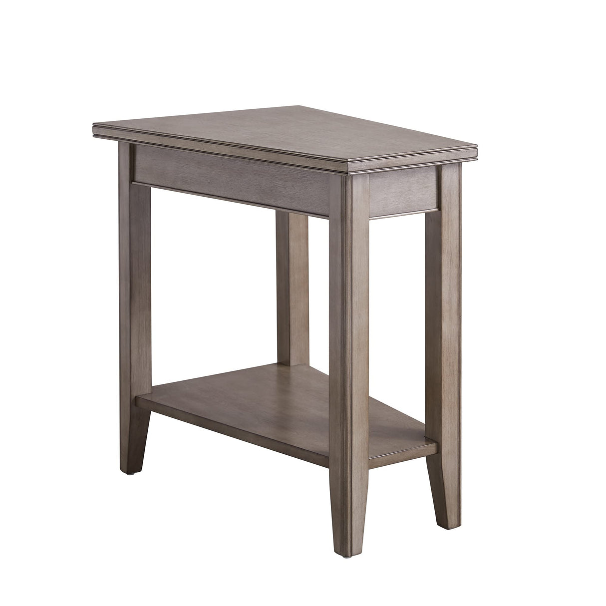 10502-GR Laurent Recliner Wedge Table with Shelf