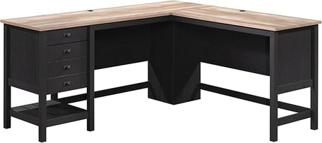 Cottage Road L Shaped Desk Computer Desk with Drawers, Home Office Desk