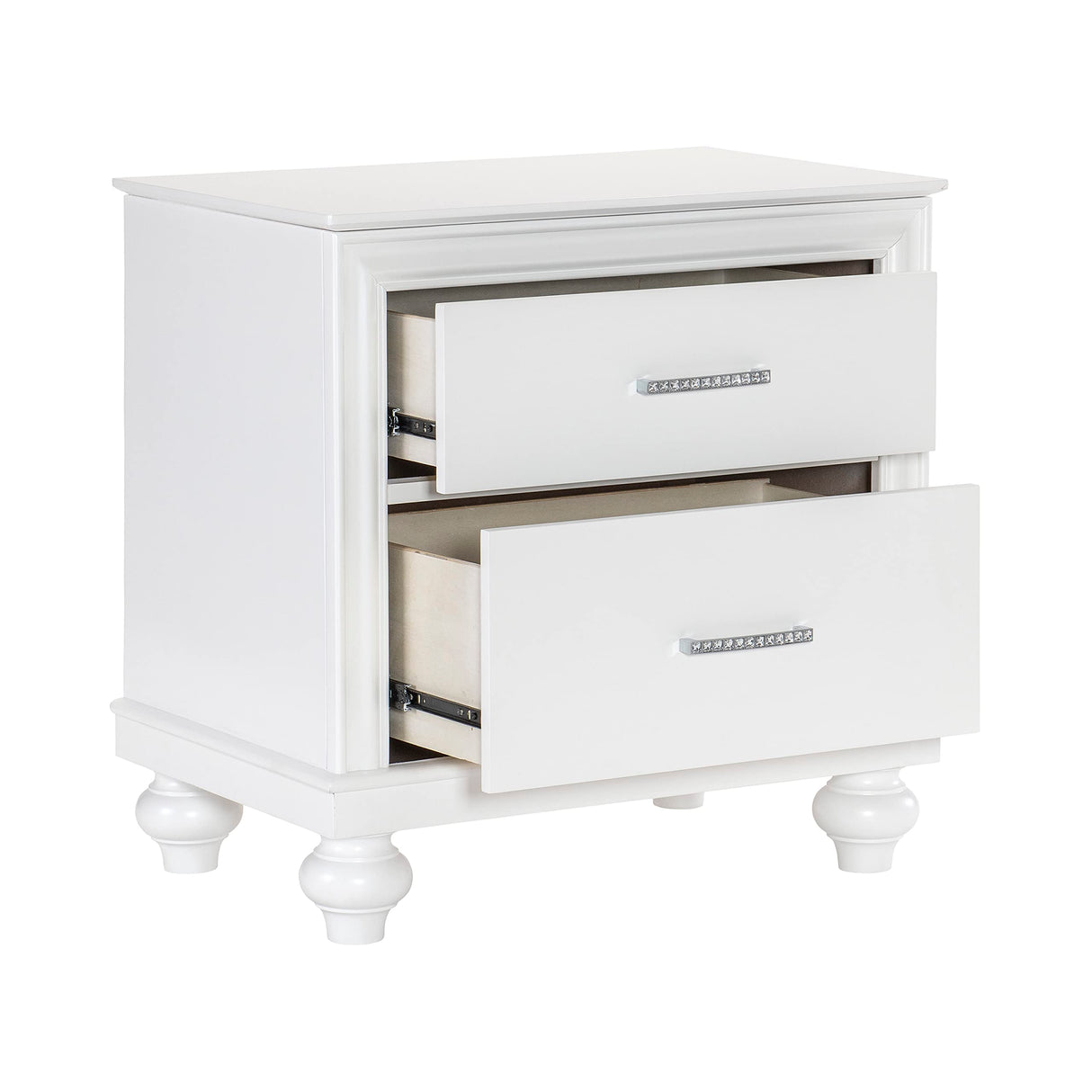 Cagnat 2-Drawer Nightstand, White