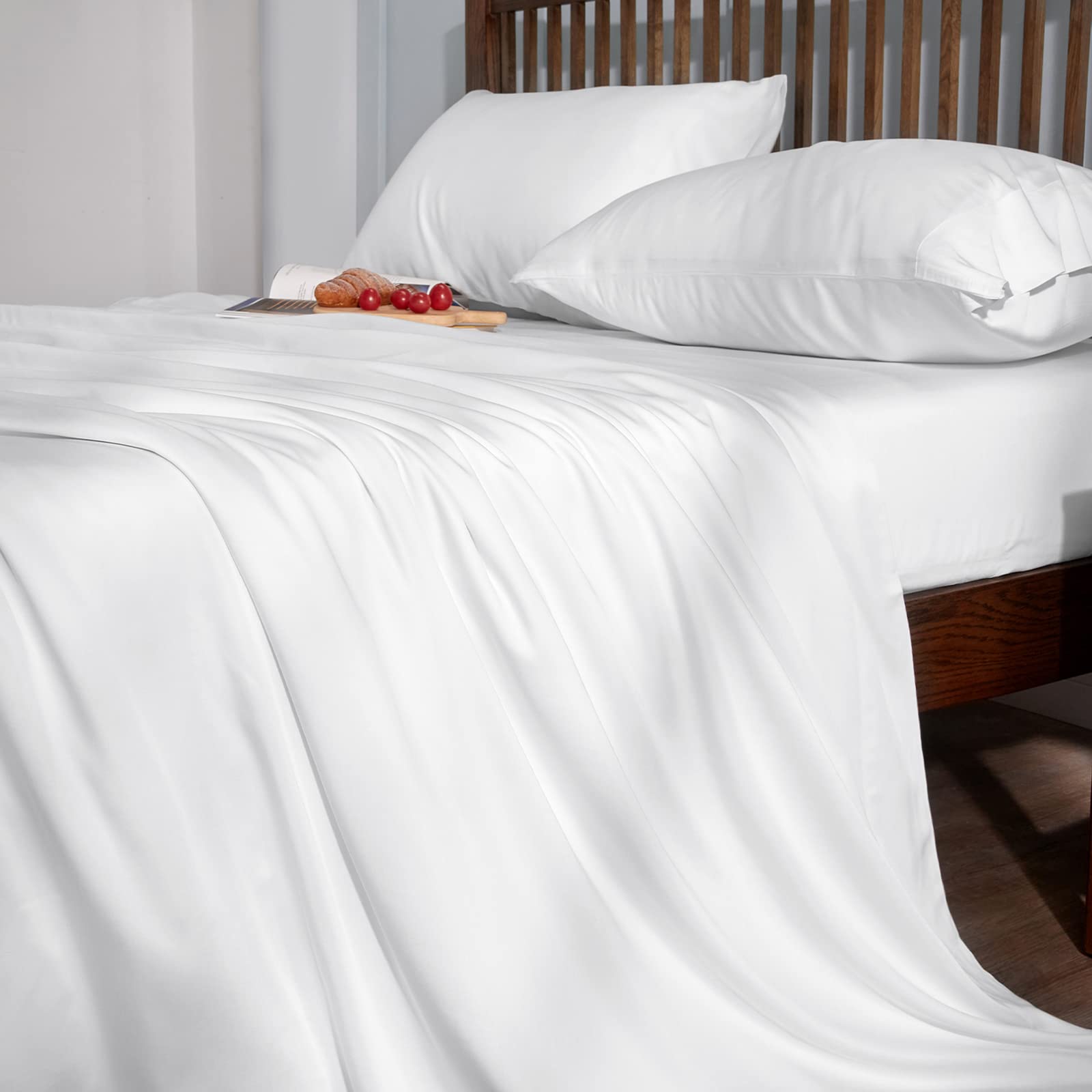 cooling Sheets King Size, Rayon derived from Bamboo, Oeko-TEX Certified Luxuriously
