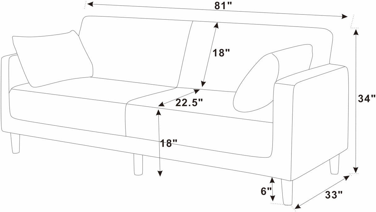 Oadeer Home Futon Sofas, Gray