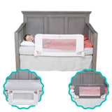 Convertible Crib Bed Rail for Toddlers, Baby with Reinforced Anchor Safety