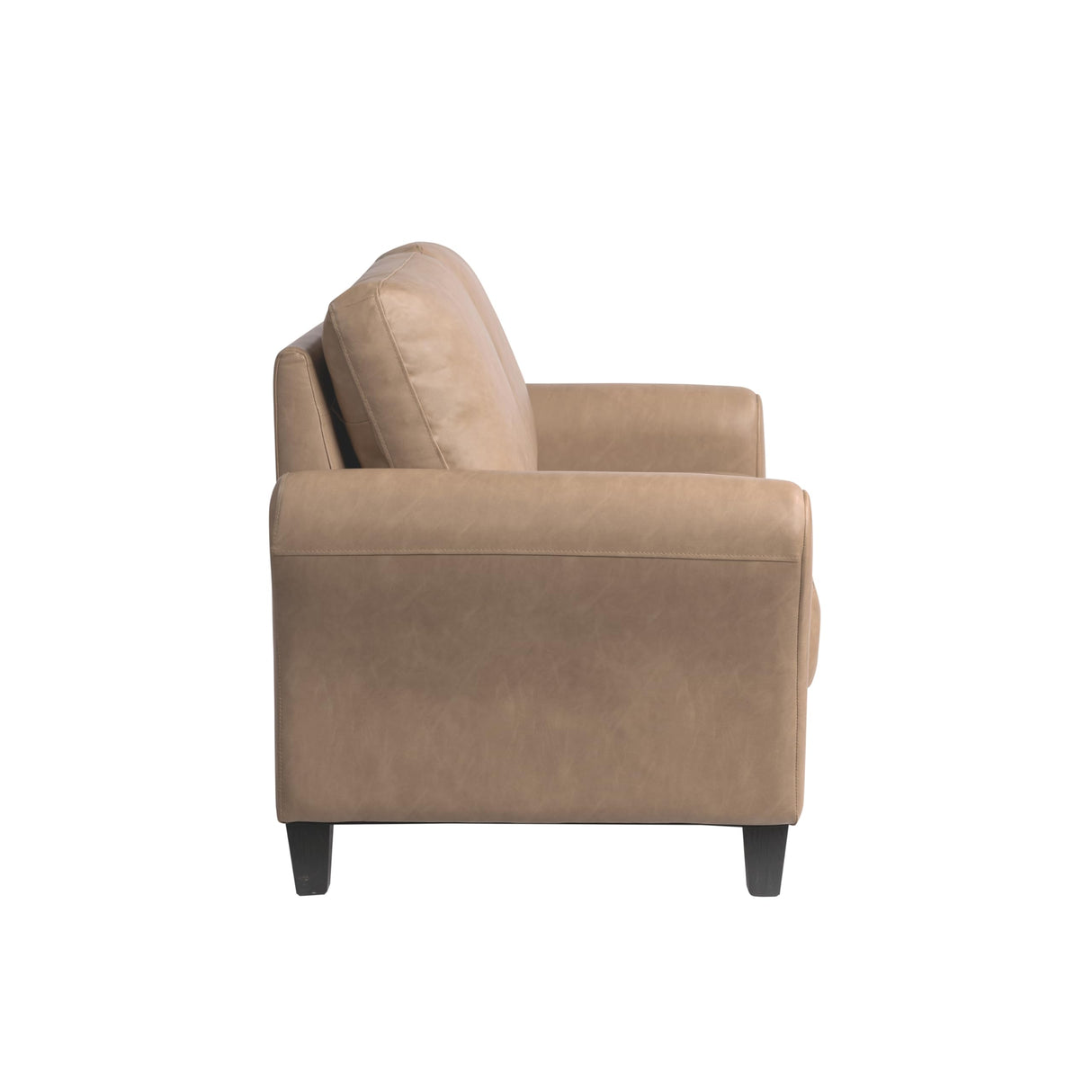 Solutions Watford Loveseat with Rolled Arms, Light Brown