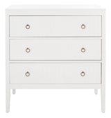 Home Collection Tegan White 3-Drawer Storage Living Room Bedroom