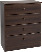 Astrid Simplistic 4-Drawer Dresser for Bedroom, Functional Bedroom Dresser Chest