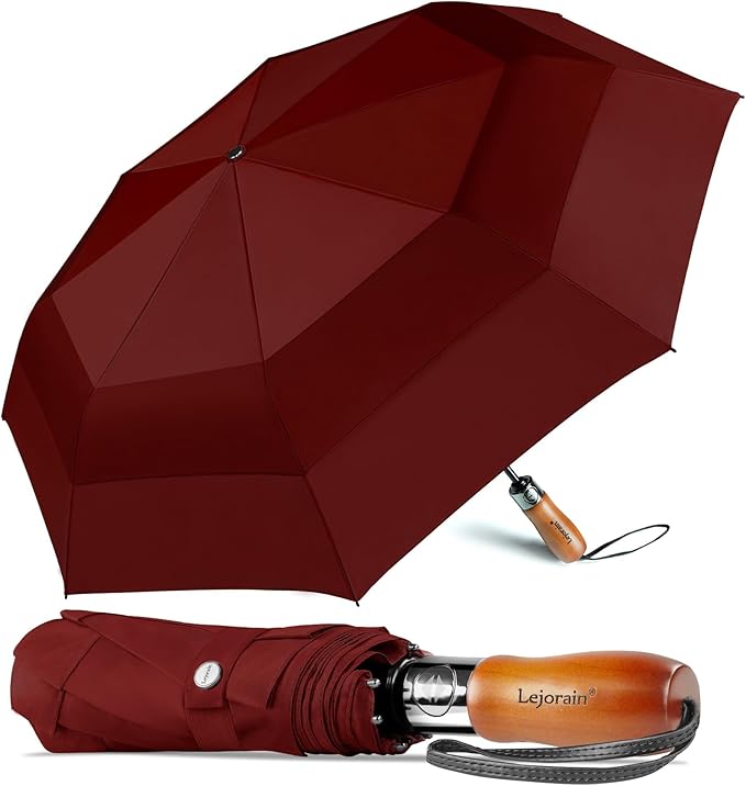 Large Compact Golf Umbrella - 54inch Oversized Auto Open Close Folding Golf Umbrella