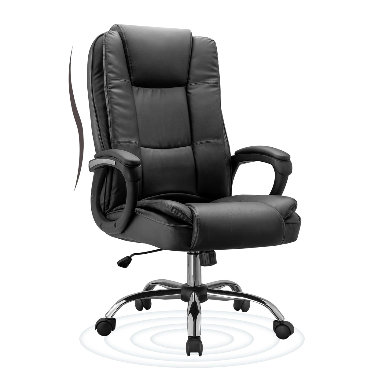 Office Chair, Executive Office Chair Height Adjustable PU Leather Computer Chair,