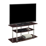 Designs2Go No Tools 46 inch 3 Tier Wide TV Stand, Espresso